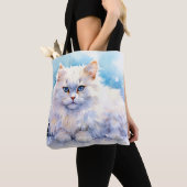 Schneekatze Tasche (Von Nahem)