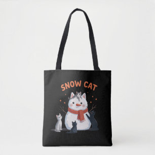 Schneekatze Weihnachten Katzenliebhaber Geschenk U Tasche