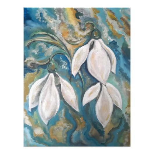 Schneekatzen im smaragdgrünen Garten Fotodruck (Vorne)