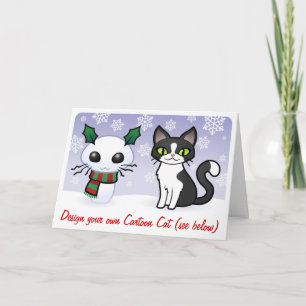 Schneekatzen Weihnachten (entwerfen Sie Ihren eige