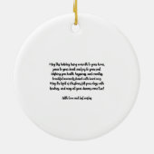 Schneekiefern, Holly Berries, ohne Foto Keramik Ornament (Hinten)