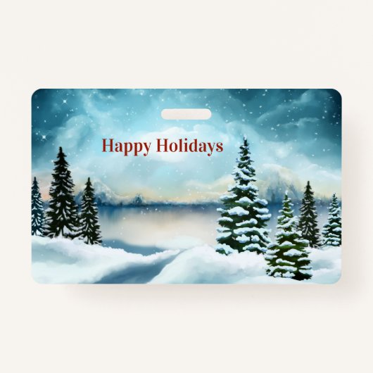 Schneekiefern in der Nähe des Sees Ausweis (Vorderseite)