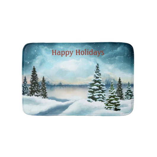 Schneekiefern in der Nähe des Sees Badematte (Vorderseite)