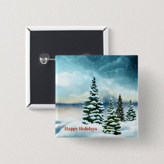 Schneekiefern in der Nähe des Sees Button (Vorne & Hinten)