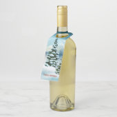 Schneekiefern in der Nähe des Sees Flaschenanhänger (Angewinkelt)