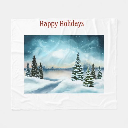 Schneekiefern in der Nähe des Sees Fleecedecke (Vorderseite (Horizontal))