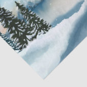 Schneekiefern in der Nähe des Sees Seidenpapier (Detail)