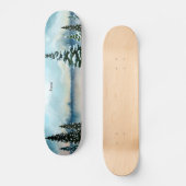 Schneekiefern in der Nähe des Sees Skateboard (Vorderseite)