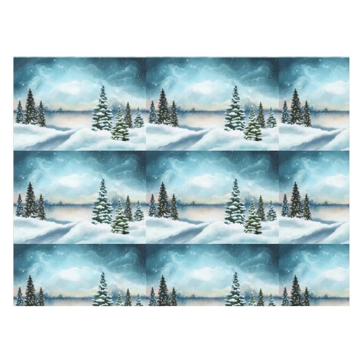 Schneekiefern in der Nähe des Sees Tischdecke (Vorderseite (Horizontal))