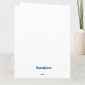 Schneekinder geklappte Grußkarte Karte (Rückseite)