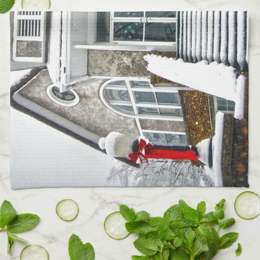 Schneekirche Handtuch (Gefaltet)