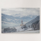 Schneekirche in Zillertal im Winter Puzzle (Horizontal)