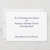 Schneekirche:Malerei:Weihnachtseinladung Einladung (Rückseite)