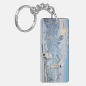 Schneekirche mit Berghang Schlüsselanhänger (Vorderseite links)