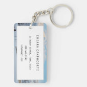 Schneekirche mit Berghang Schlüsselanhänger (Rückseite)