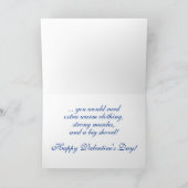 Schneeklocken-Küsse zum Valentinstag Karte (Innenseite)