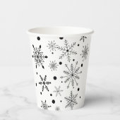 Schneeklocken-Papierbecher Pappbecher (Rückseite)