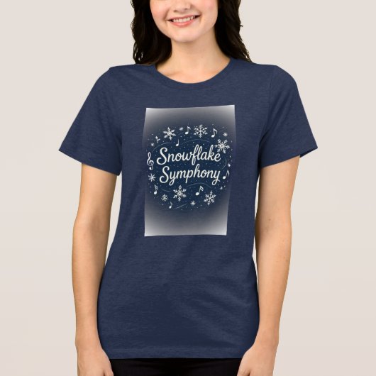 Schneeklockensymphonie Tri-Blend shirt (Vorderseite)