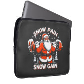 Schneeknall Schnee Gewinnen Weihnachts-Gymnastik W Laptopschutzhülle (Vorne Rechts)