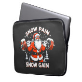 Schneeknall Schnee Gewinnen Weihnachts-Gymnastik W Laptopschutzhülle (Vorderseite Links)