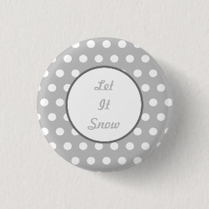 Schneeknopf lassen (grau und weiß) button