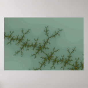Schneekönchen - Fraktal Art Poster