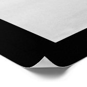 Schneeköne in Stille Poster (Ecke)