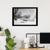 Schneeköne in Stille Poster (Heimbüro)