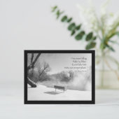Schneeköne in Stille Postkarte (Stehend Vorderseite)