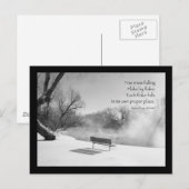 Schneeköne in Stille Postkarte (Vorne/Hinten)