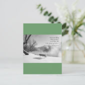 Schneeköne in Stille Postkarte (Stehend Vorderseite)