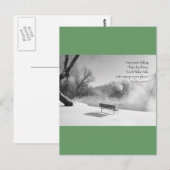 Schneeköne in Stille Postkarte (Vorne/Hinten)