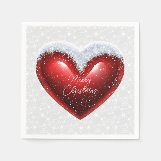Schneekönige Weihnachtsgeburt Serviette (Vorderseite)