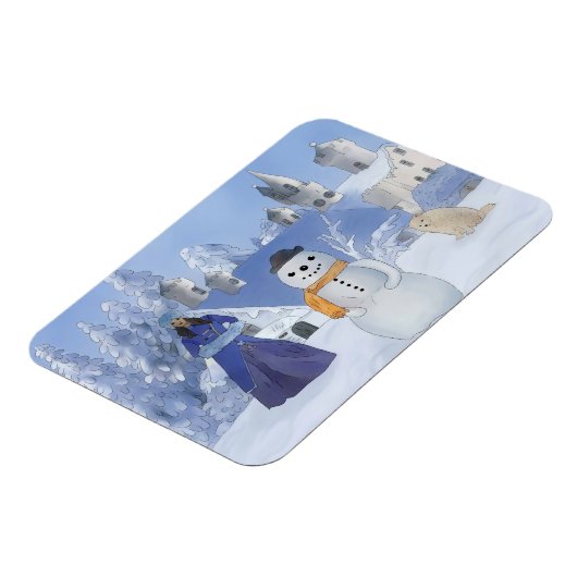 Schneekönigin Magnet (Linke Seite)