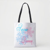 Schneekönigin und Schneeflocken elegant Tasche (Vorderseite)