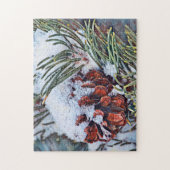 Schneekönner Cone Art Winterpuzzle Puzzle (Vertikal)