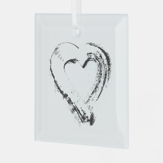 Schneekornament Ornament Aus Glas (Vorderseite links)