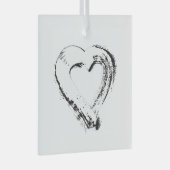 Schneekornament Ornament Aus Glas (Vorderseite Rechts)