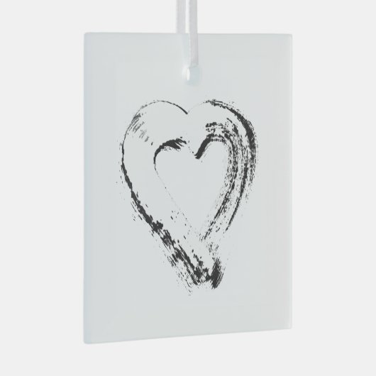 Schneekornament Ornament Aus Glas (Vorderseite Rechts)