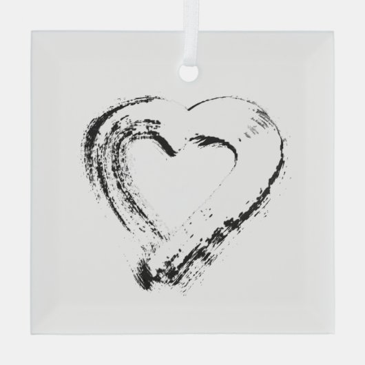 Schneekornament Ornament Aus Glas (Rückseite)