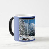 Schneekräfte Berge Winterszene Zauberei Morphing Verwandlungstasse (Vorderseite Links)