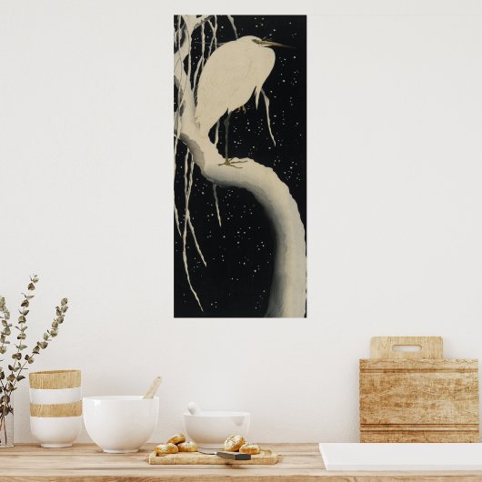 Schneekranich Poster (Küche)