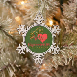 Schneekristall-Schmuck mit Hauptlogo  Schneeflocken Zinn-Ornament