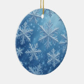 Schneekristalle Keramik Ornament (Rechts)