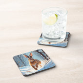 Schneeküche Offenbarung: Der Hasslauf Getränkeuntersetzer (Rechte Seite)