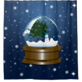 Schneekugel Duschvorhang (Vorderseite)