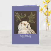 Schneekugel Geburtstagskarte Karte (Gelbe Blume)