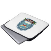 Schneekugel Libelle Laptopschutzhülle (Vorne Knopf)
