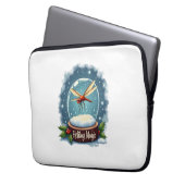 Schneekugel Libelle Laptopschutzhülle (Vorderseite Links)