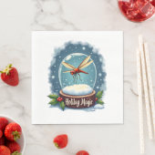 Schneekugel Libelle Serviette (Beispiel)